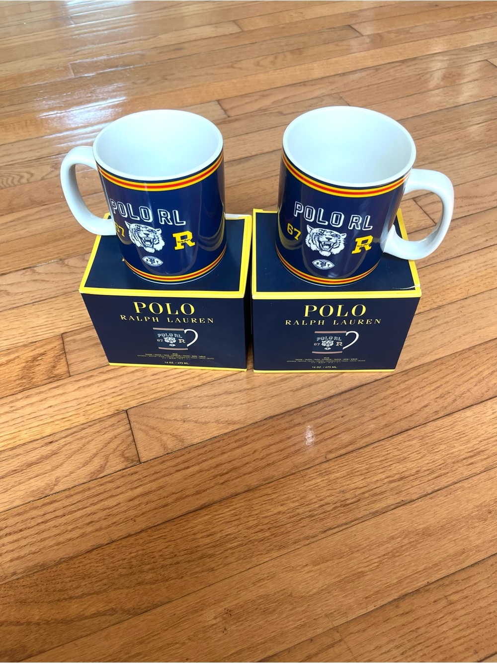 2 Polo Ralph 67 Tiger Mascot Football cups  NWT